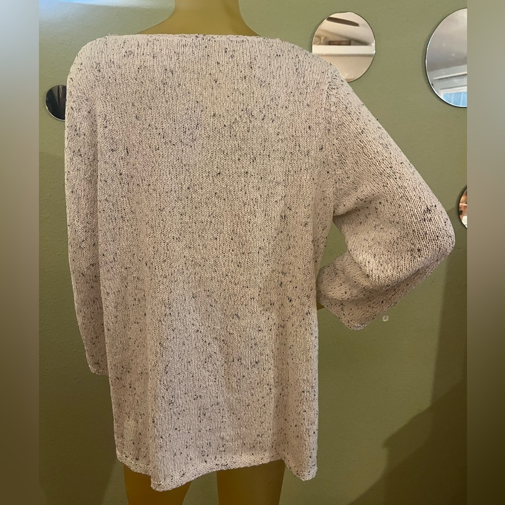 J. Jill Cream Speckled Sweater NWT - Picture 2 of 7
